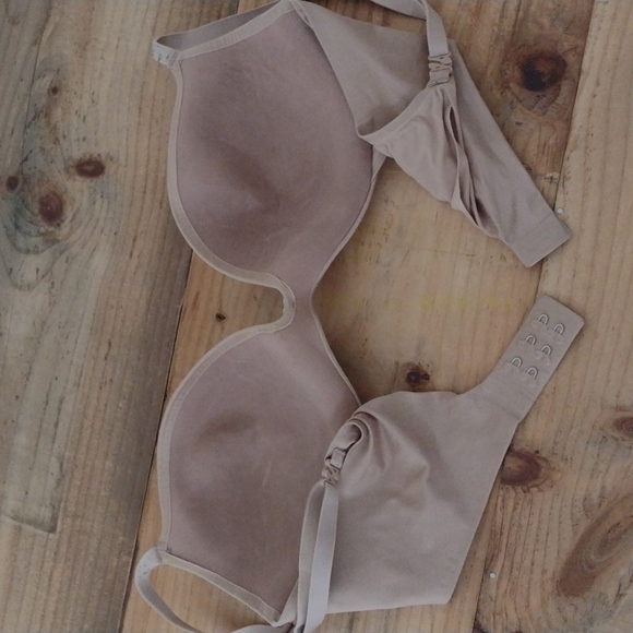 Victoria's Secret Tan Lined Demi Double Convertible Underwire Bra Size 34C - Picture 9 of 13